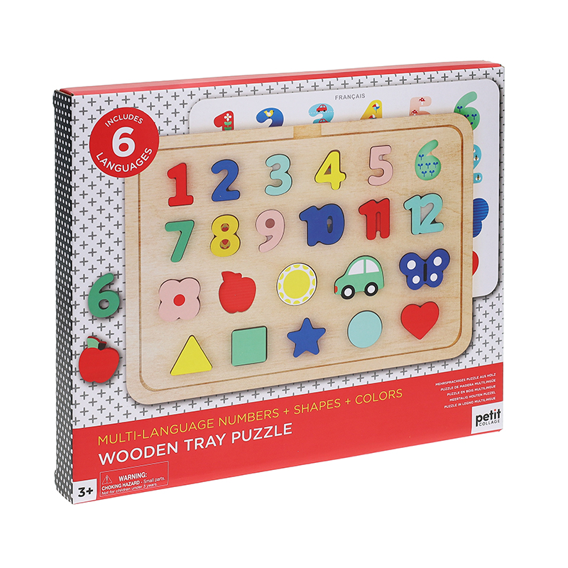 Wooden Puzzle Numbers & Shapes